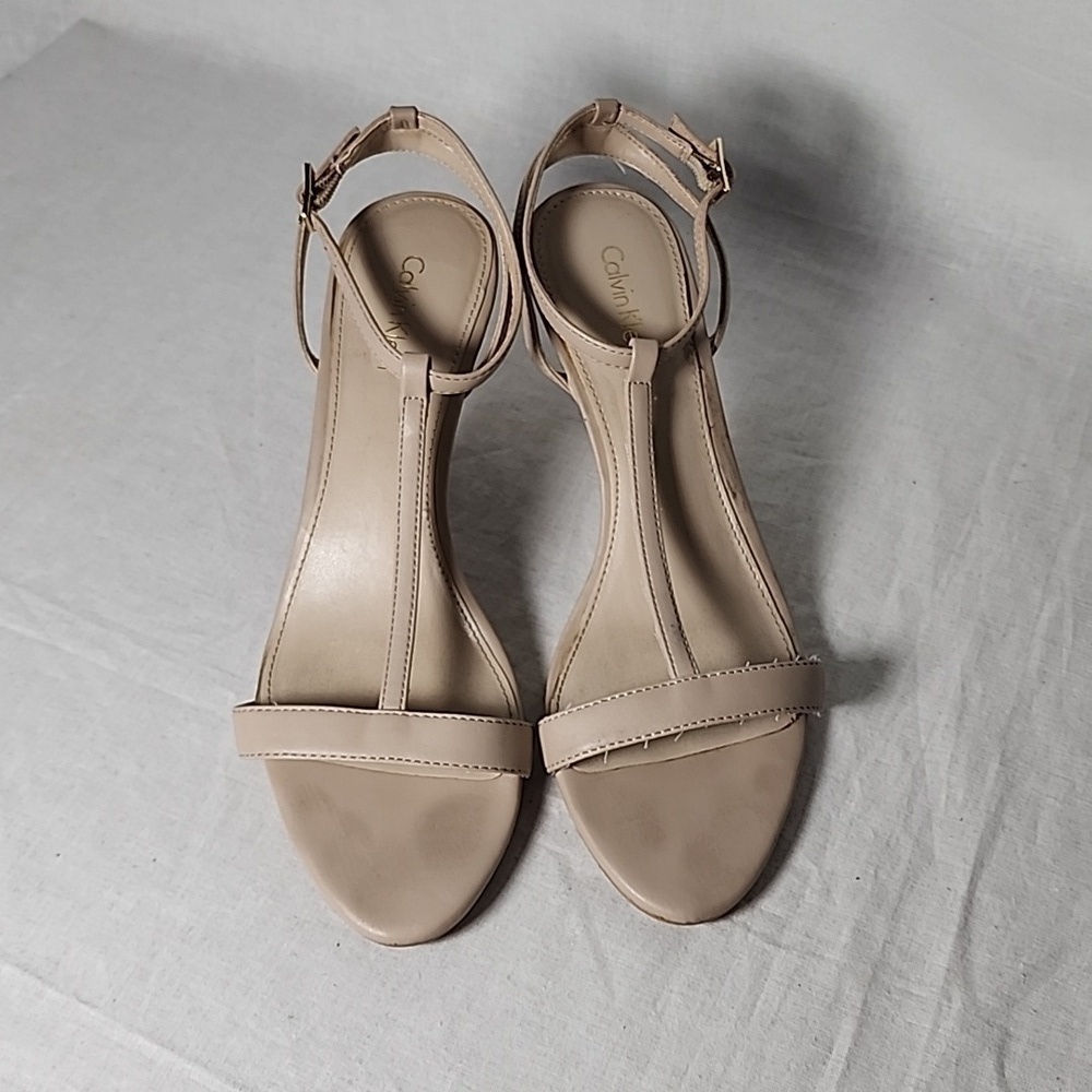 nude Calvin Klein heels!